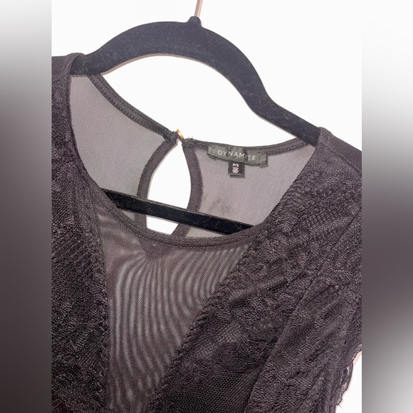 LACEY BLACK DYNAMITE BODYSUIT - Picture 2 of 4